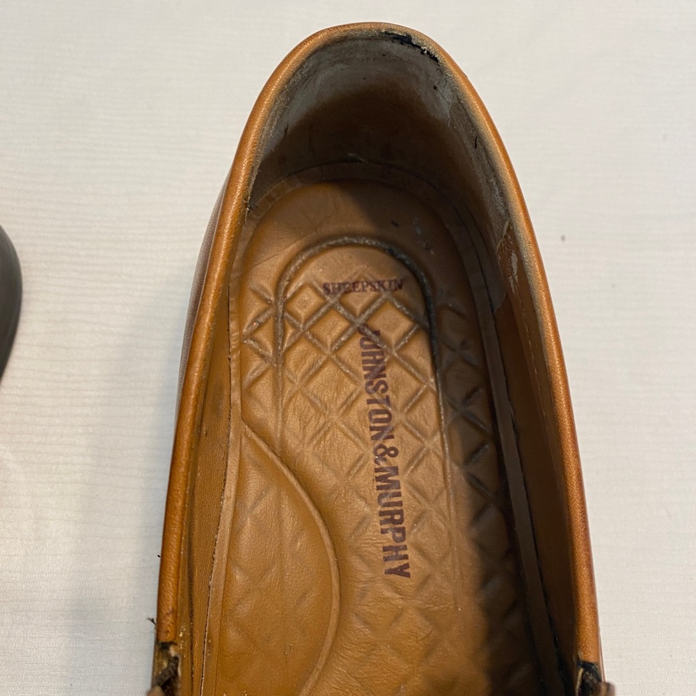 Johnston & Murphy Sheepskin Penny Loafers - Picture 5 of 16